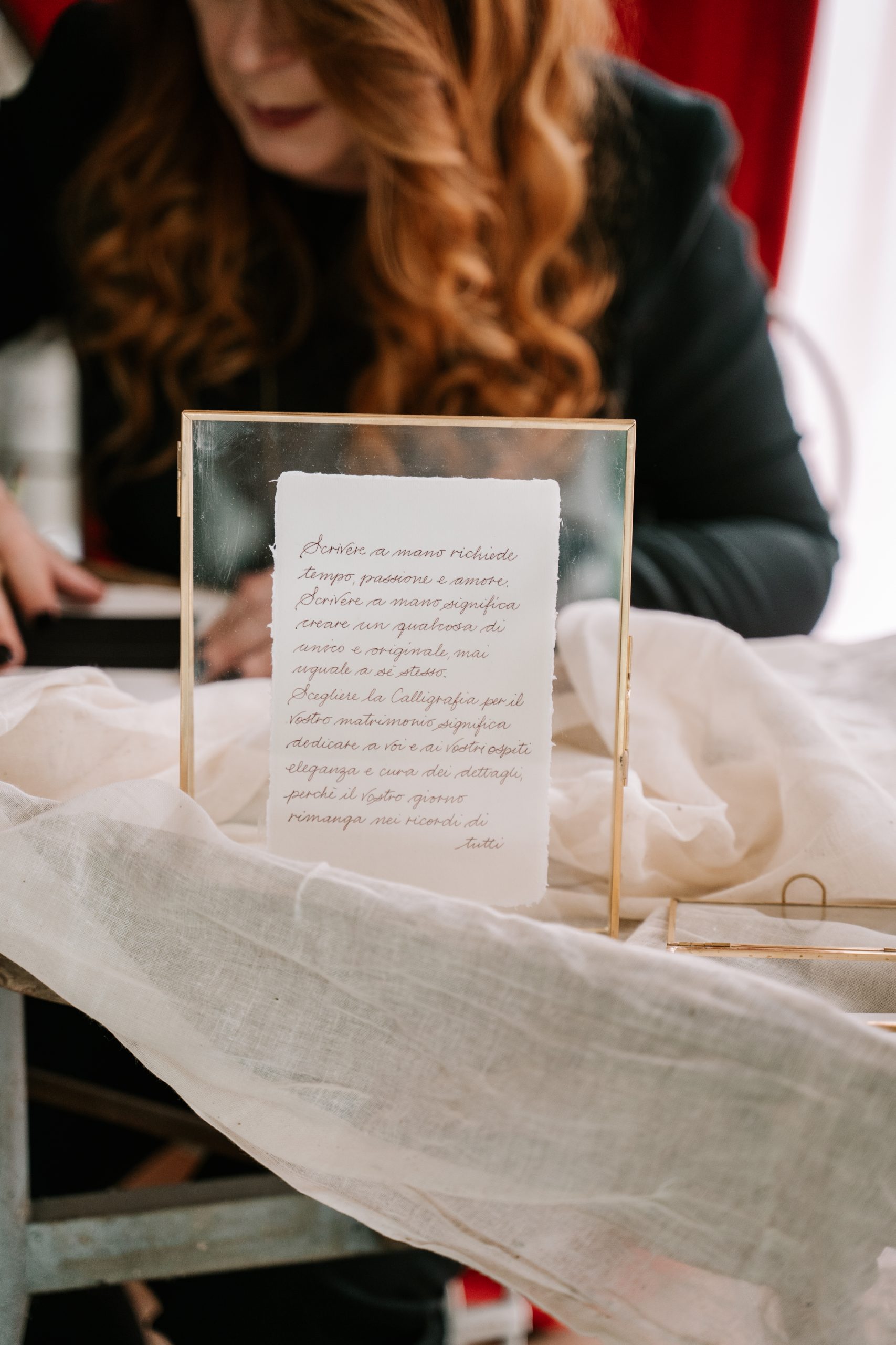 Emanuela Tosatto calligrafica Venezia per matrimonio e Luxury Events